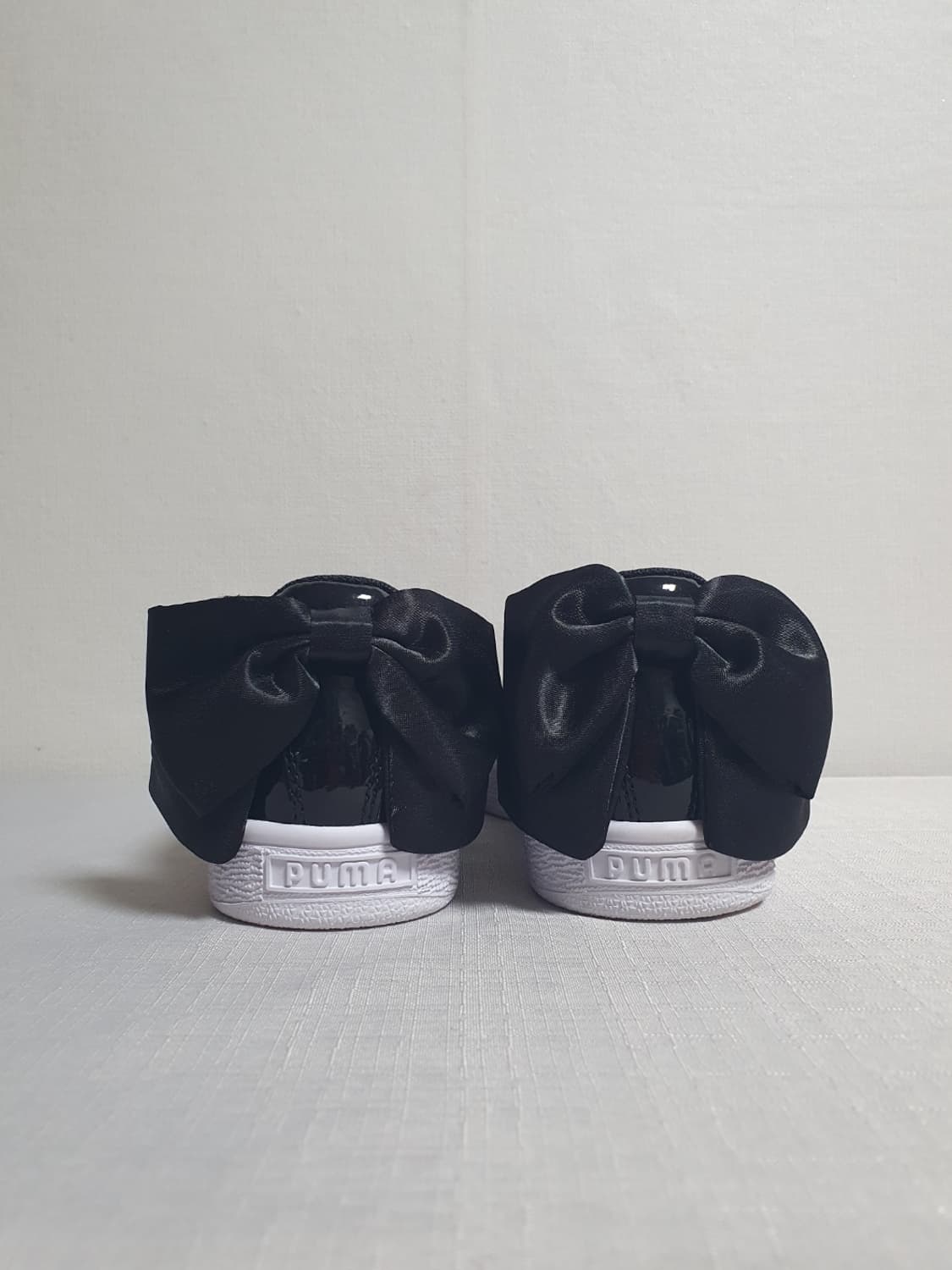 245mm 푸마 운동화 바스켓 보우 스니커즈 블랙 상품이미지6