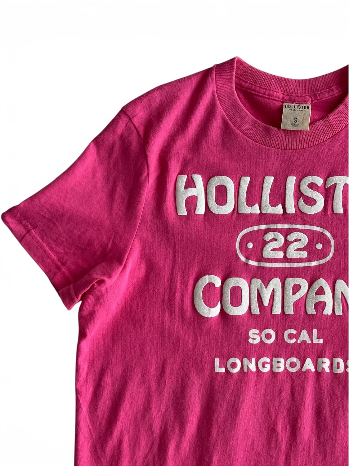 Hollister 핑크 로고 티 상품이미지2