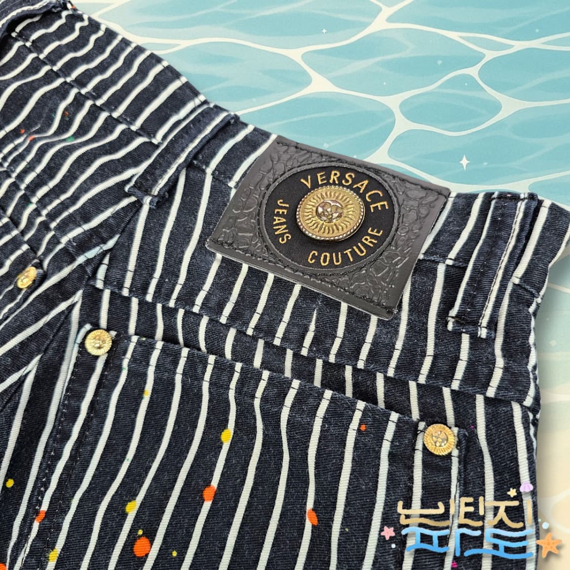 25 90s VERSACE 베르사체 팝아트 데님팬츠 상품이미지10