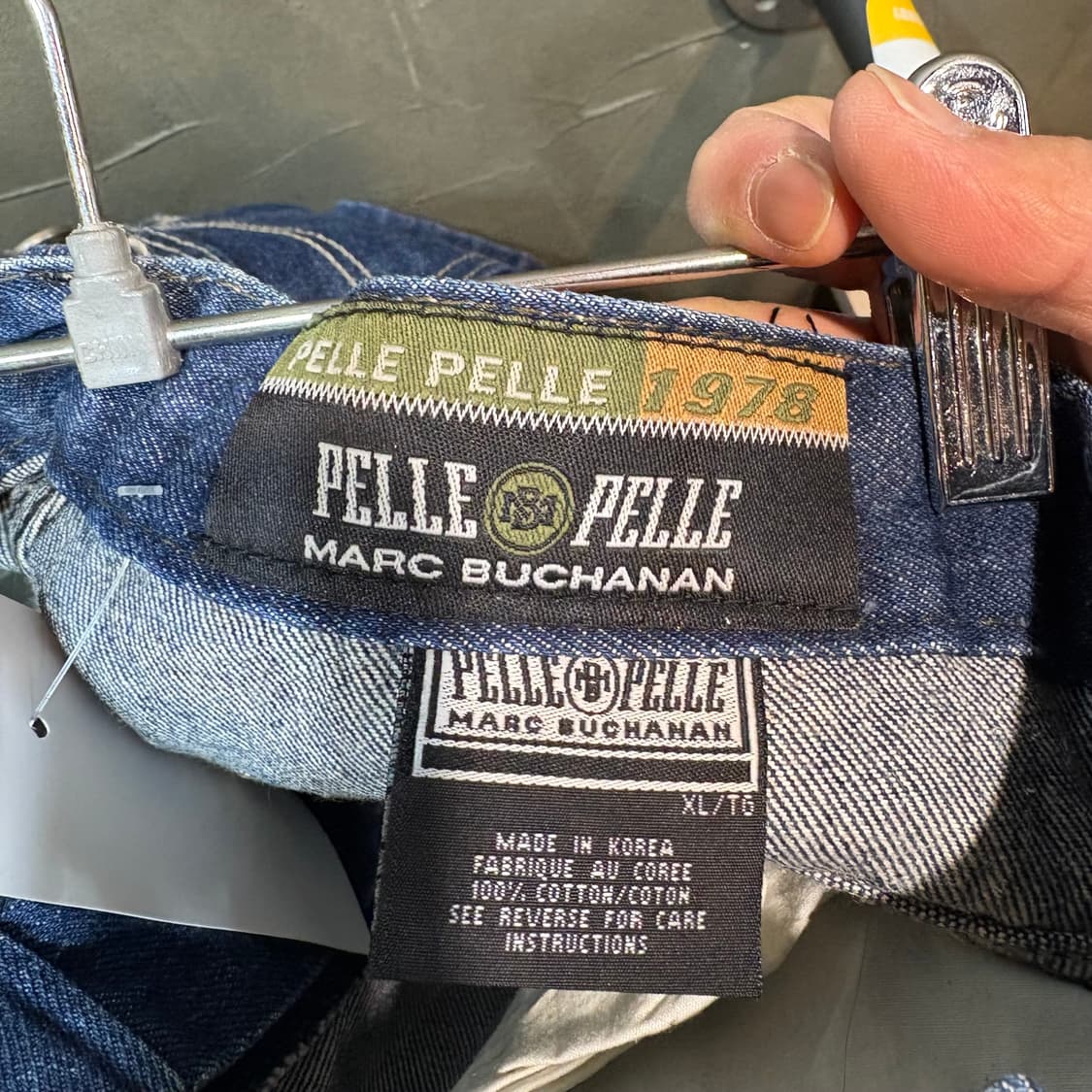 [XL] PELLE PELLE 펠레펠레 데님 카고 버뮤다 팬츠 상품이미지6