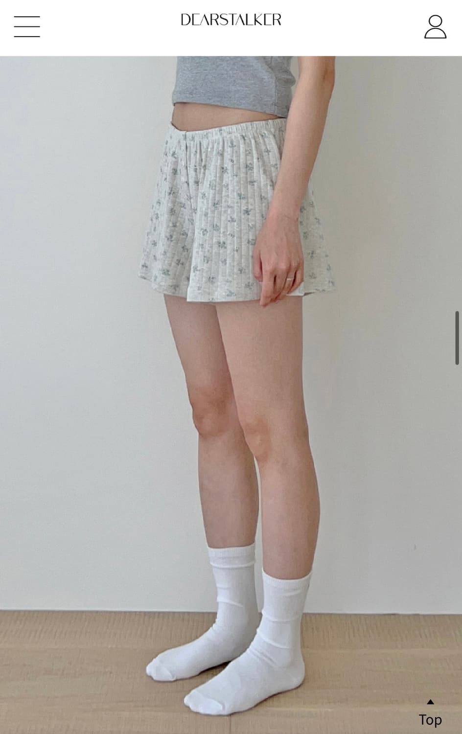 디어스토커 코튼 쇼츠 새상품 상품이미지5