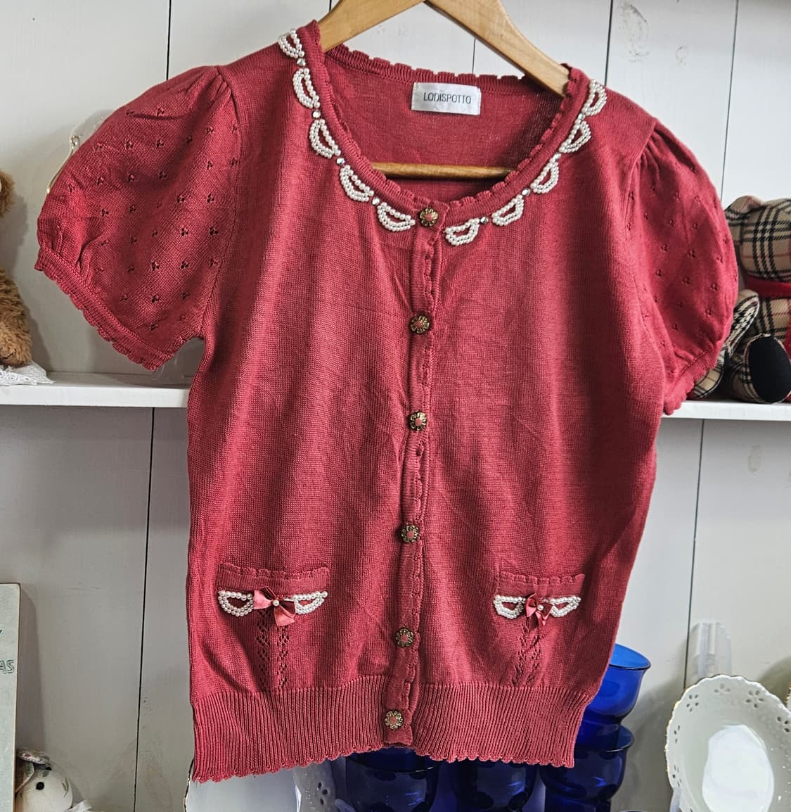 (LODISPOTTO) 리본 니트 가디건 상품이미지2