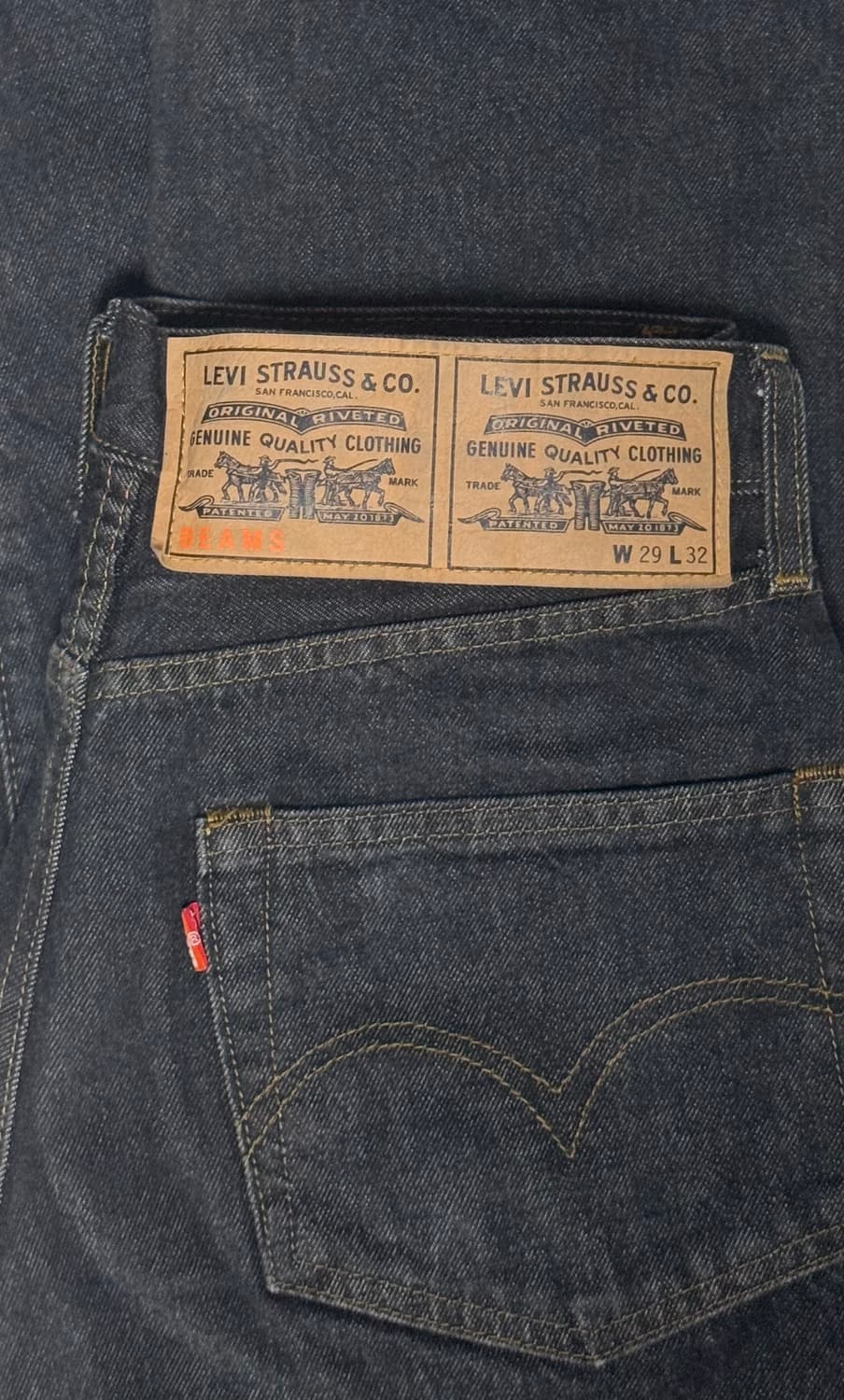 리바이스 x 빔즈 별주 슈퍼와이드 상품이미지1