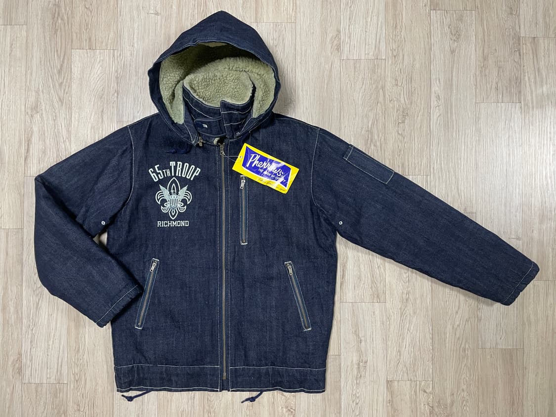 100) 페로우즈 미군 데님 양털 후드자켓(새제품)RRL&LVC&폴로 상품이미지1