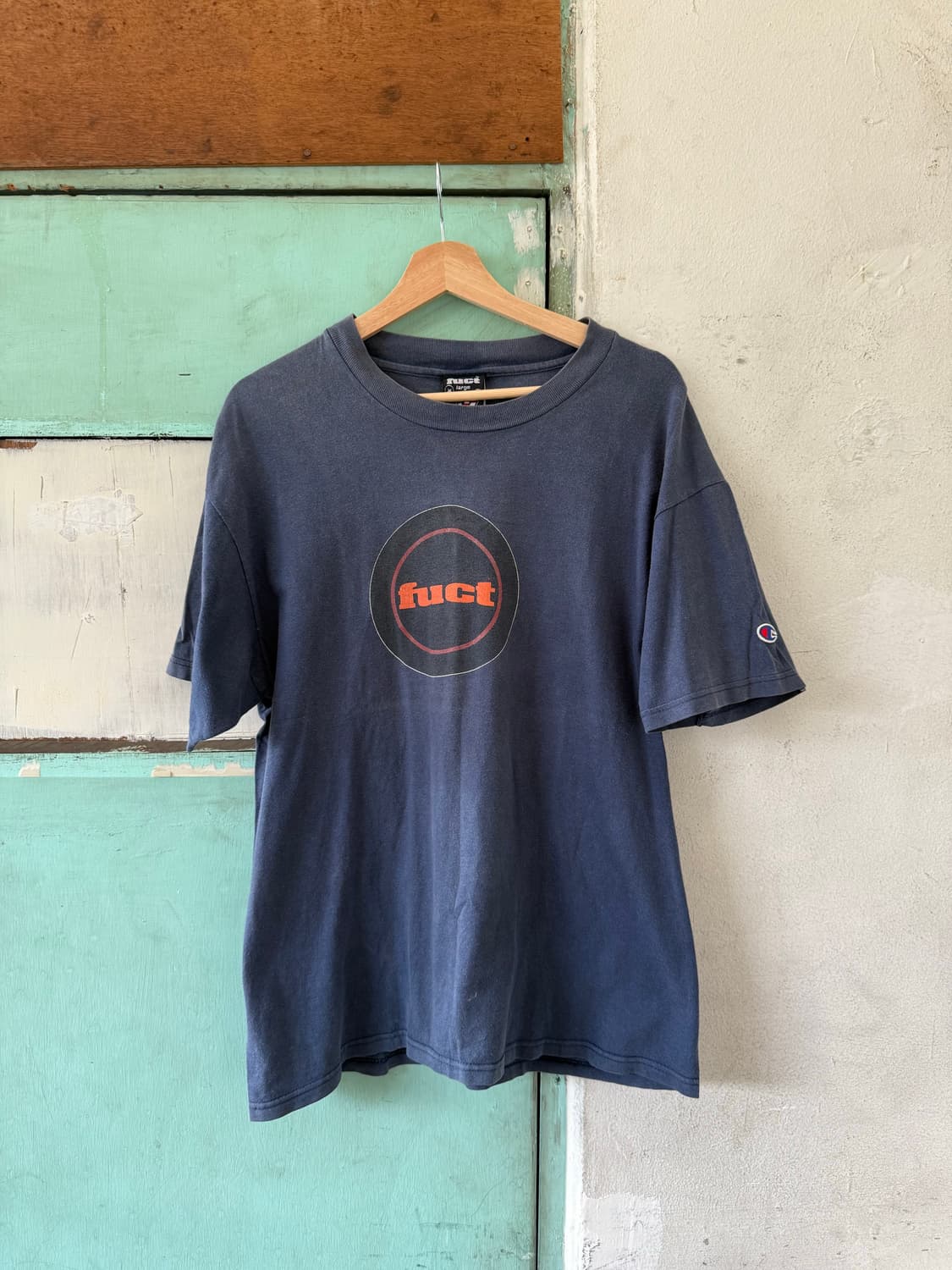 90s Fuct x Champion 써클 로고 티셔츠 상품이미지1