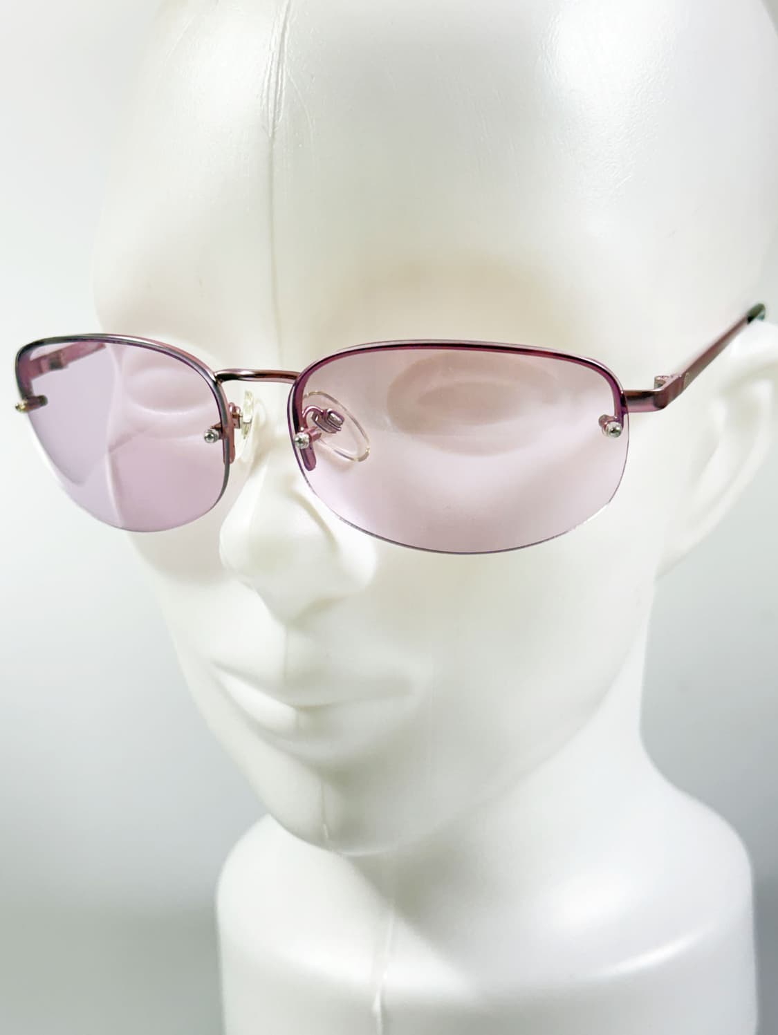 90s TRAXORT 무테 스퀘어 틴트 빈티지 선글라스 상품이미지8