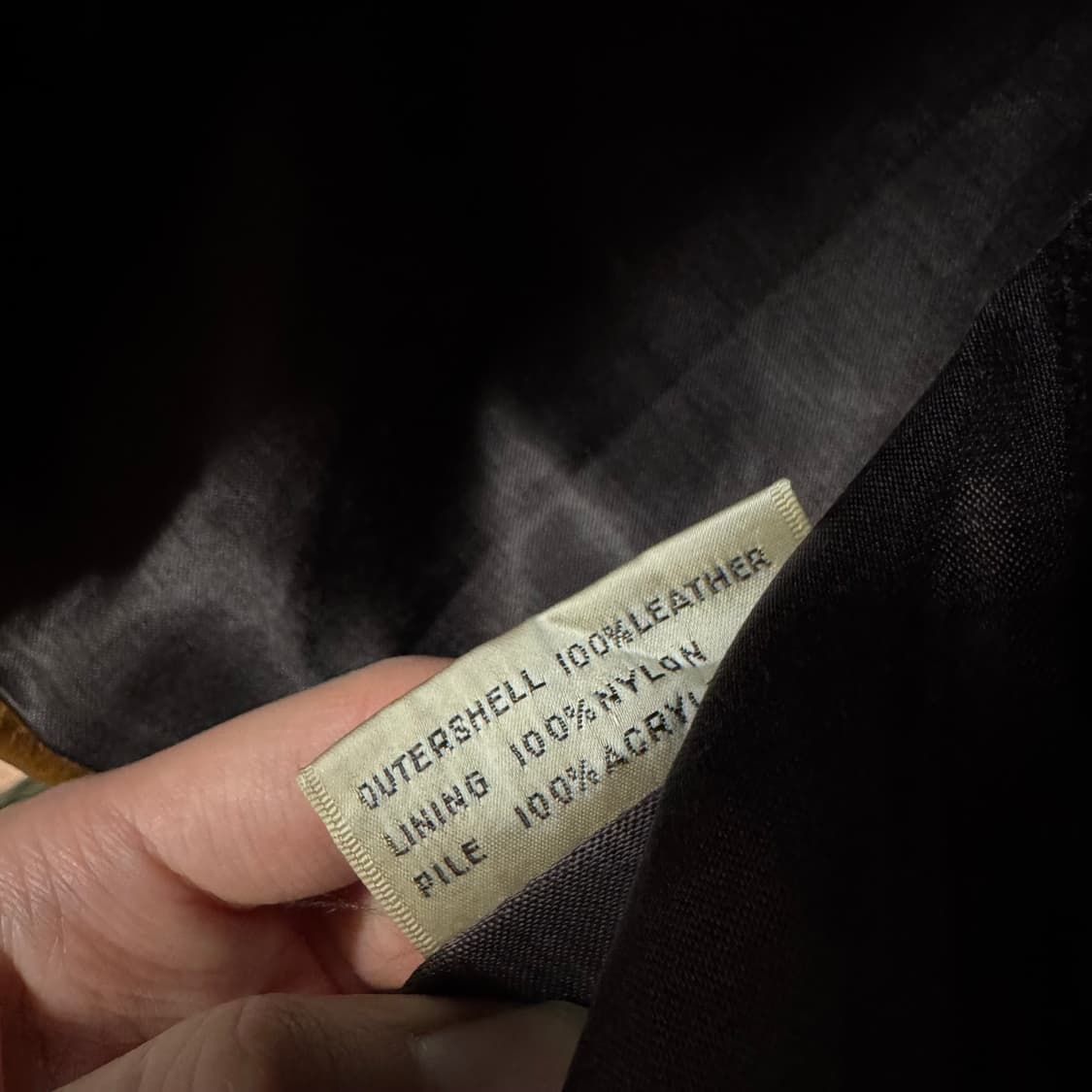 90s USA VINTAGE 송치 레더 자켓 호랑이 호피 패턴 브라운 상품이미지6