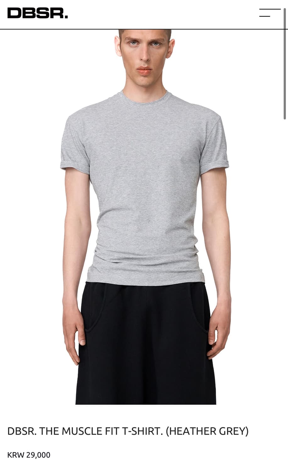 DBSR 머슬핏 반팔 상품이미지2
