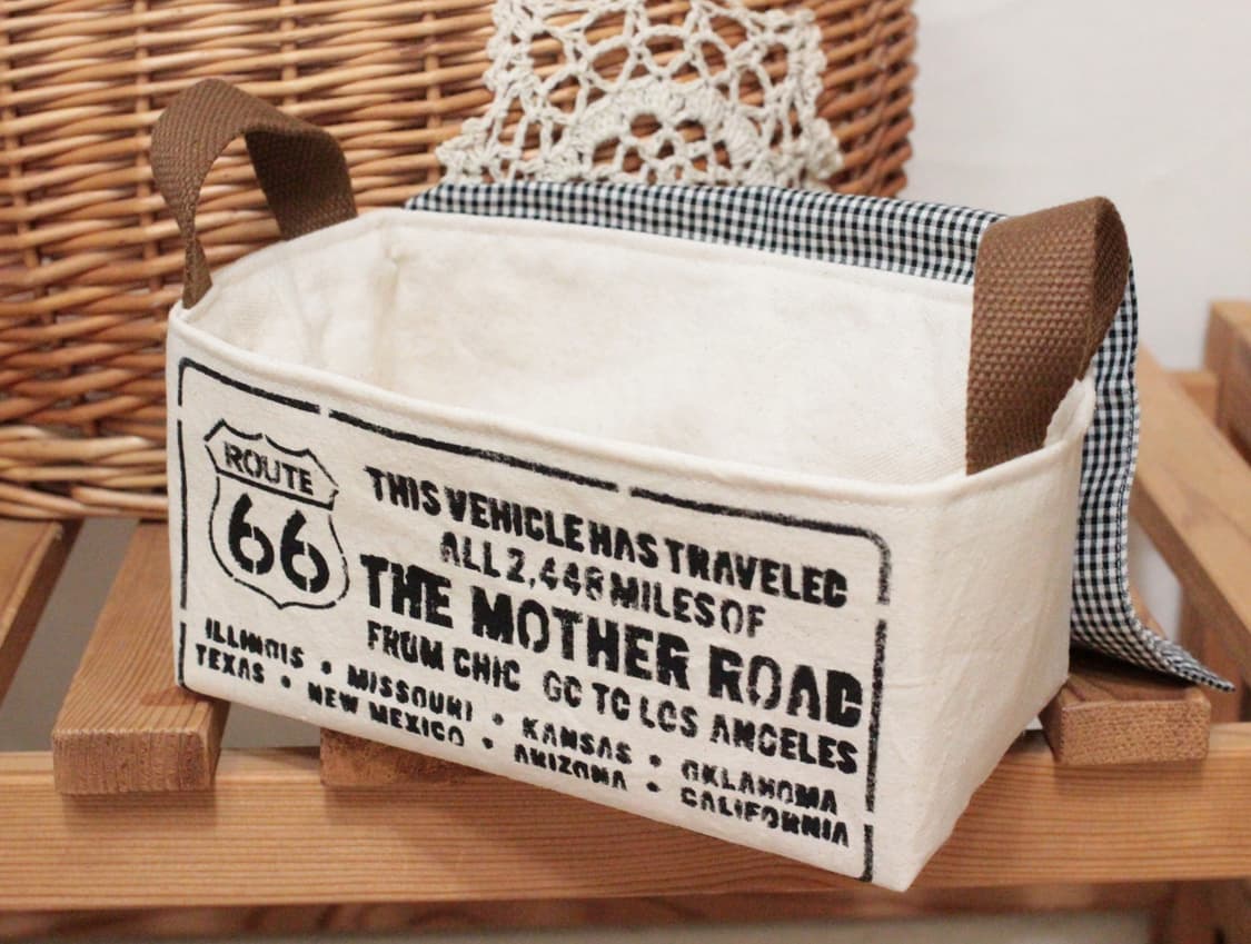 핸드메이드 광목 패브릭 바구니 상품이미지3