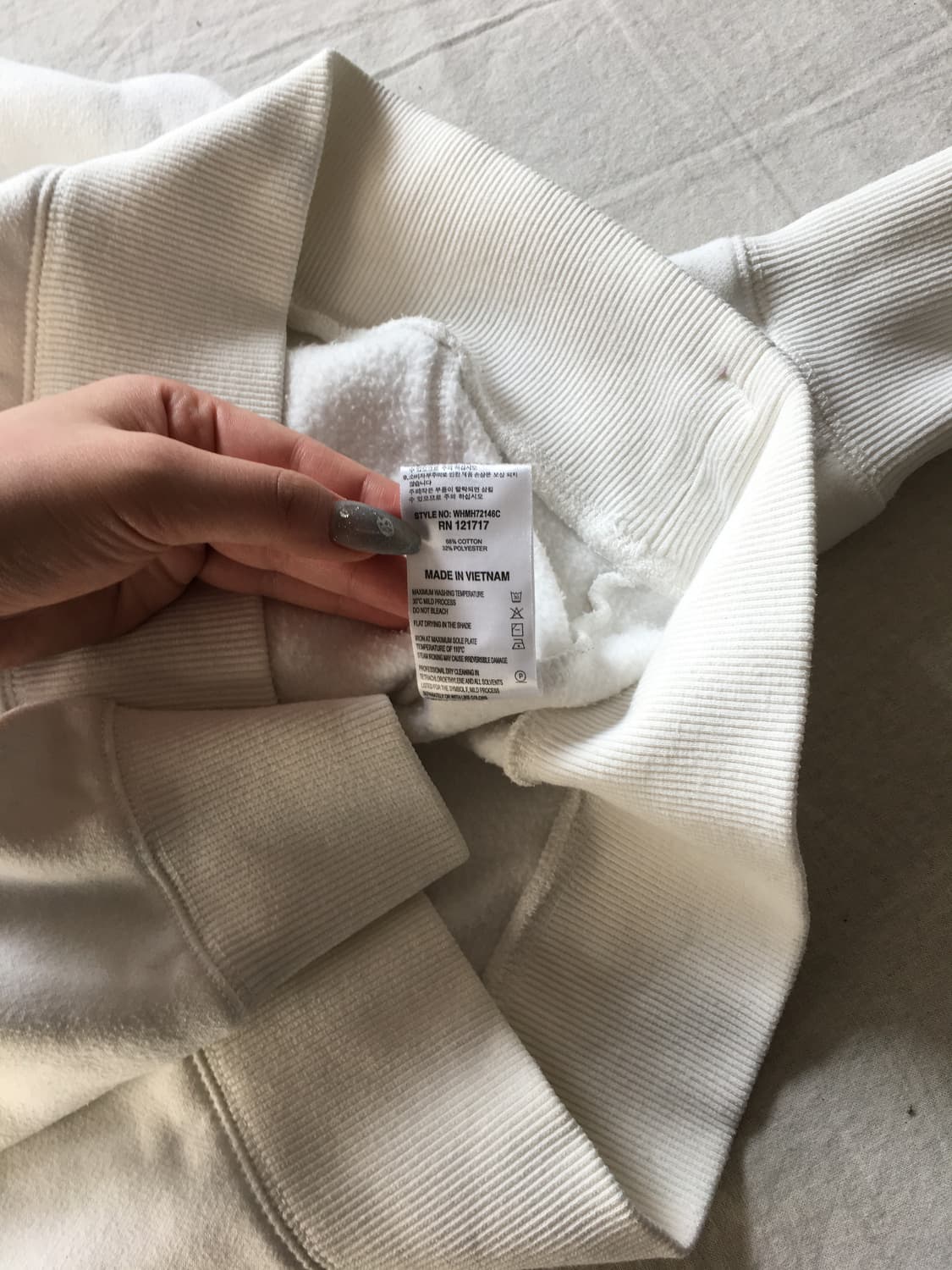 후아유 자수로고 후드티 상품이미지6