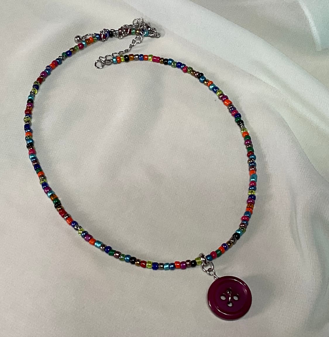 단추 포인트 목걸이 상품이미지1