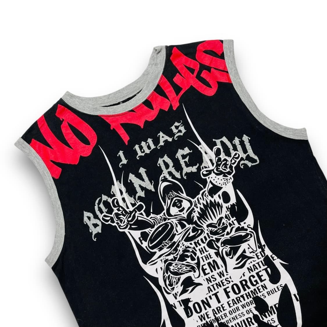 펑크 MAS 삼인조 트라이벌 아트 슬리브리스 상품이미지2