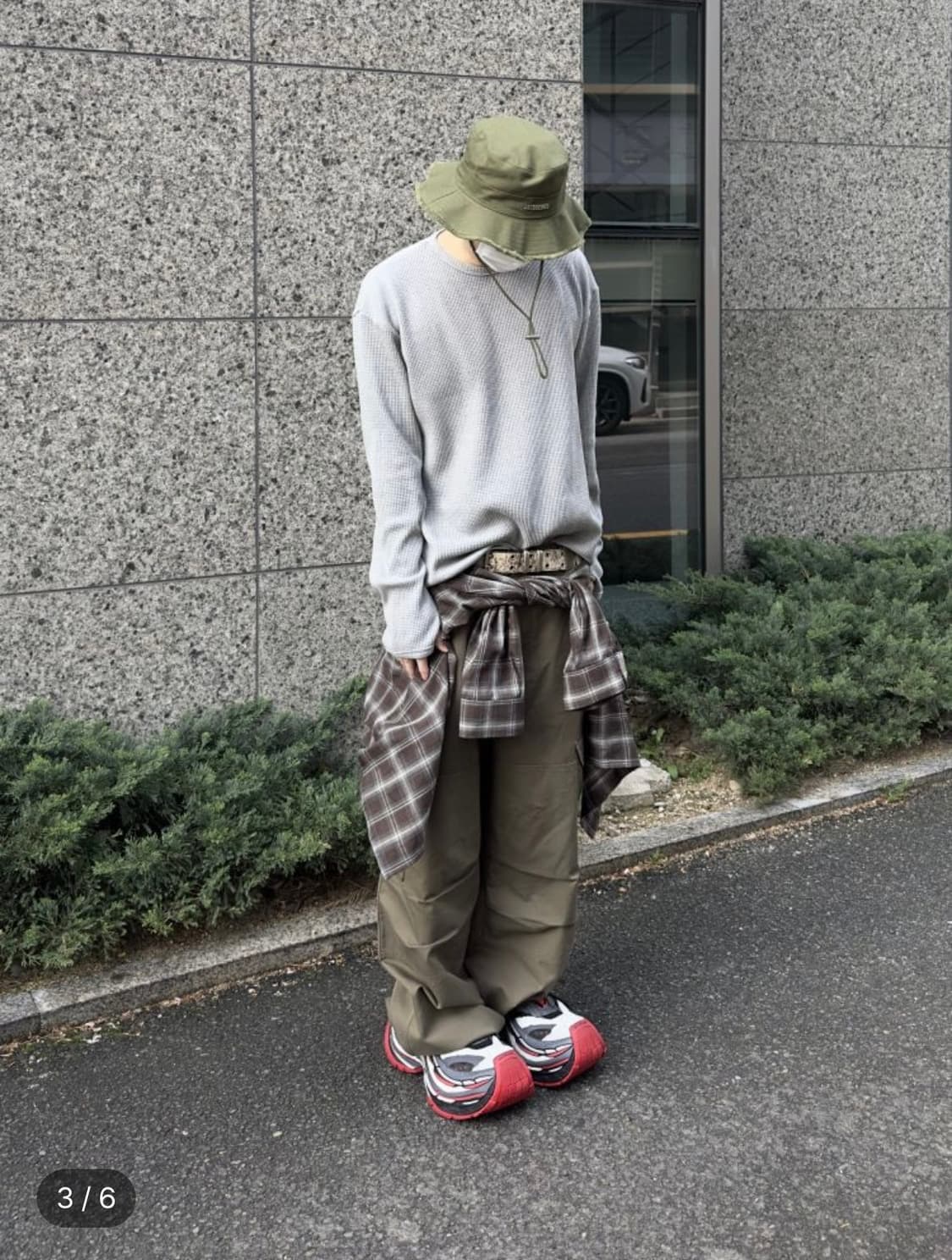 MJD 와플 핑거홀 롱슬리브 상품이미지3