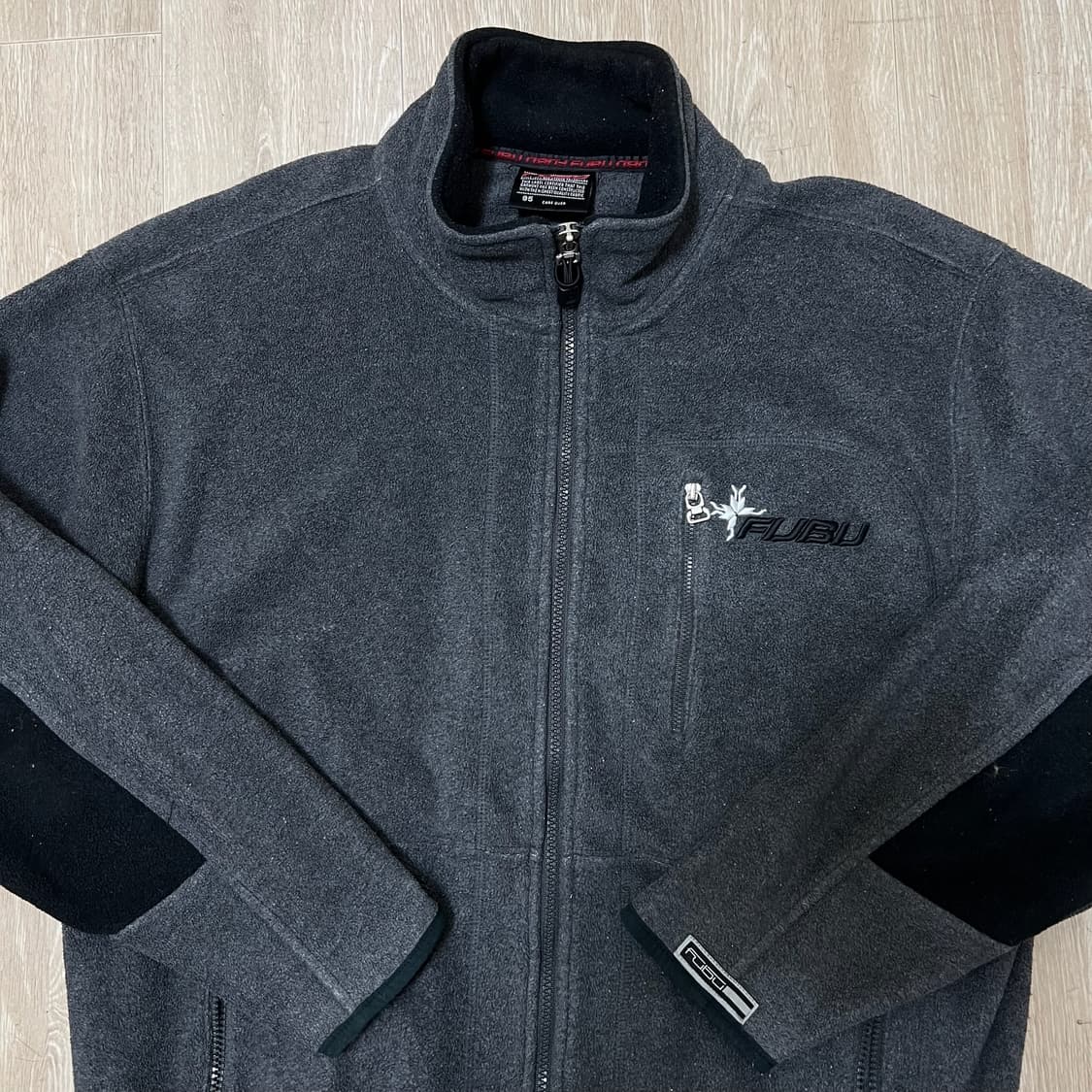푸부 올드스쿨 로고 후리스 자켓 M/95  상품이미지2