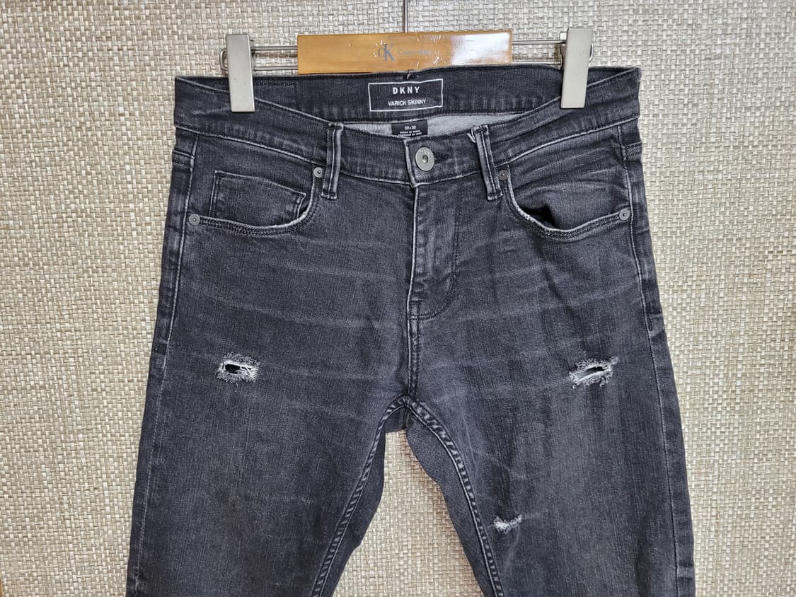 30~31인치 DKNY 슬림핏 청바지 흑청  상품이미지2