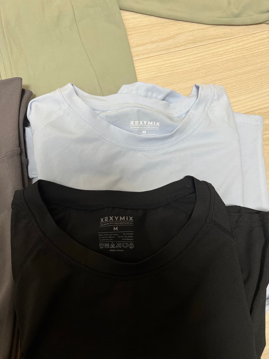 젝시믹스 운동복 세트/아이스페더 숏슬리브 반팔M, 네오플레시 레깅스M 상품이미지1