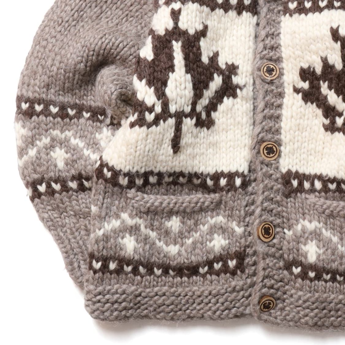Kisitau Maple Leaf Cowichan Cardigan 
 상품이미지3