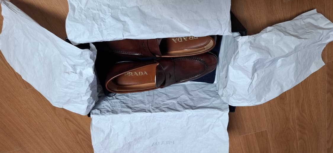 프라다 남성 브라운 로퍼 상품이미지4