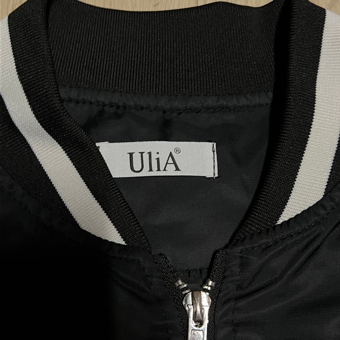 UliA 유리아 MA-1 항공점퍼 봄버자켓 [블랙] XL/105 상품이미지4