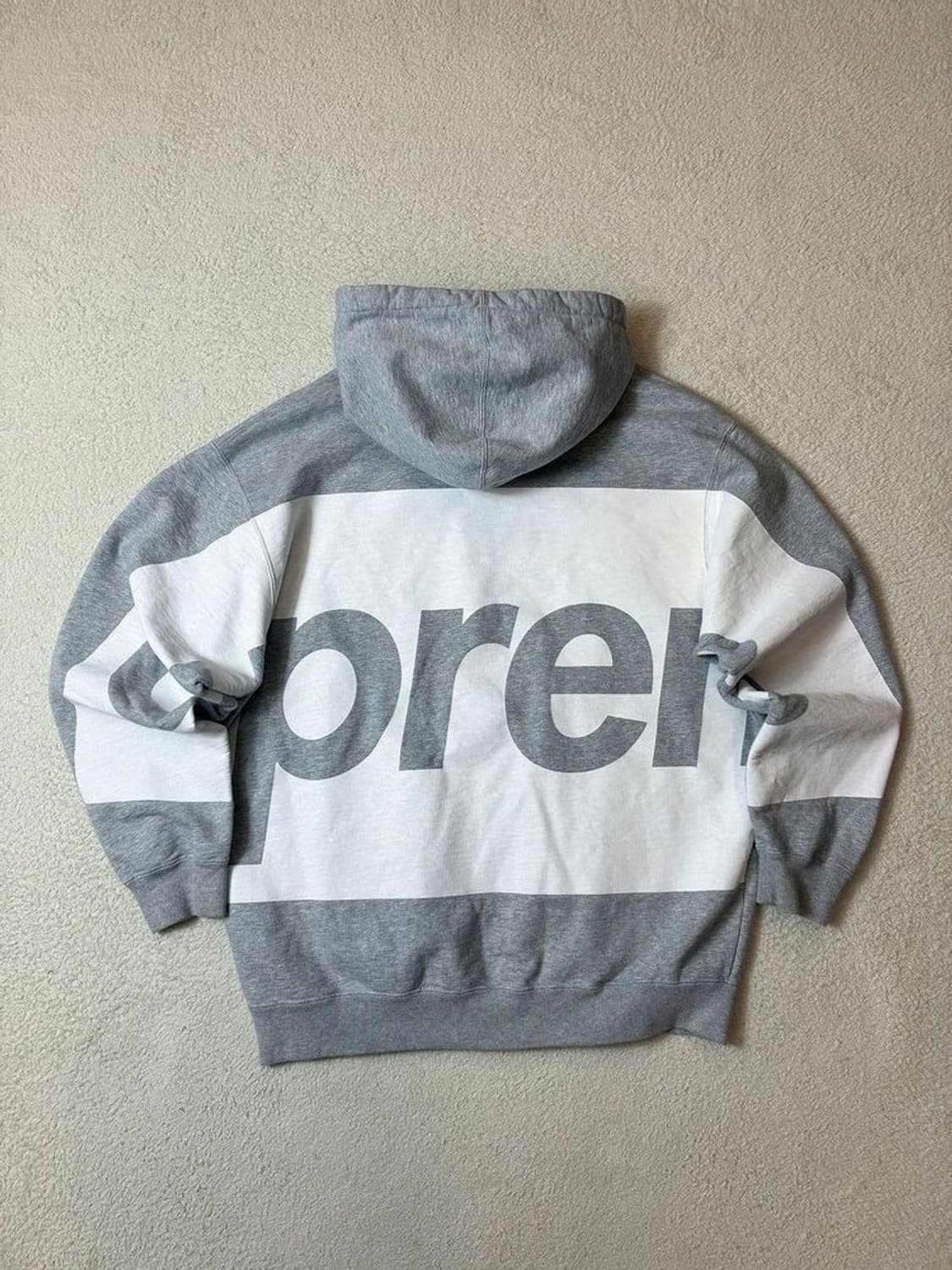 슈프림 21ss 빅 로고 헤더 그레이 후드티 PN6876 상품이미지1