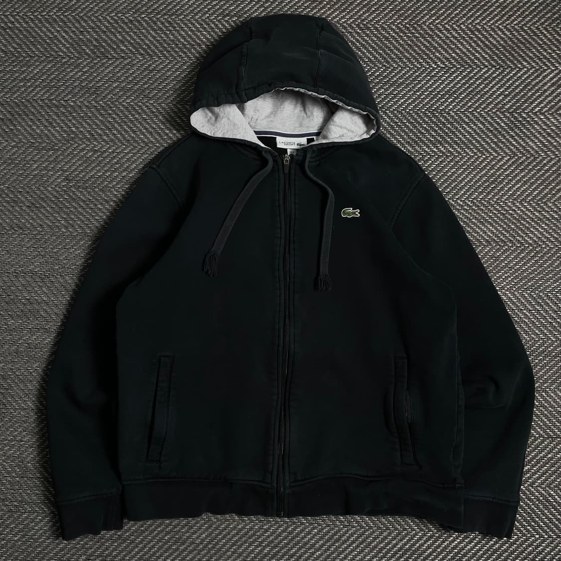 라코스테 자수로고 미니멀 후드집업o 4797 상품이미지1