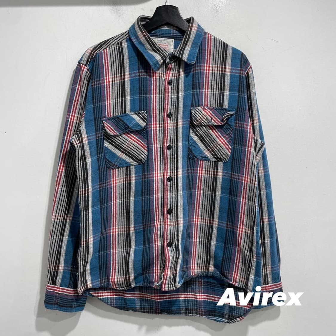 usa 아비렉스 헤비 체크 셔츠 상품이미지1