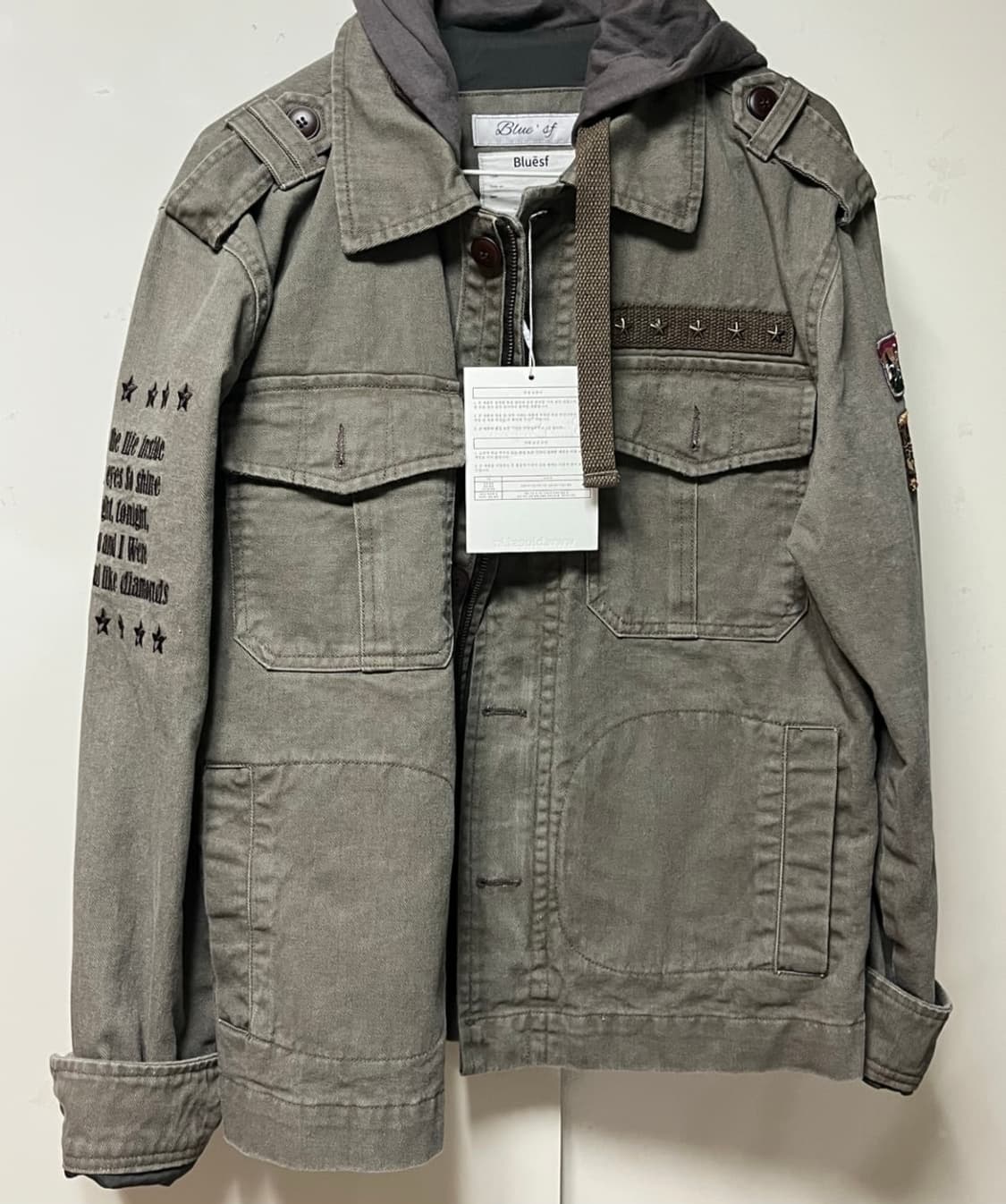 빈티지 워시드 후드 자켓 상품이미지2