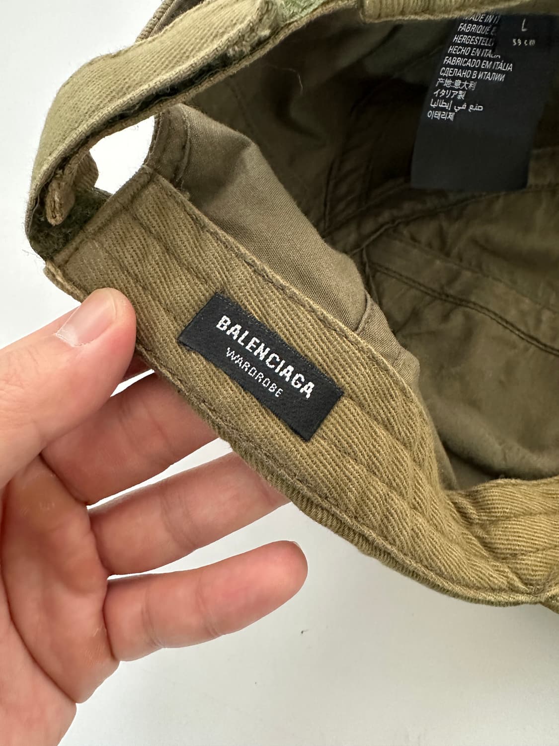 발렌시아가 폴리티컬 캠페인 디스트로이드 캡 상품이미지8