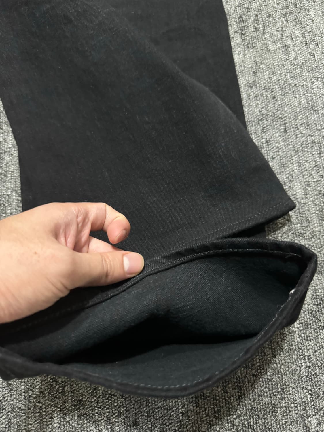 Visvim FLUXUS 비즈빔 소셜 스컬프쳐 블랙 데님 CMYK 상품이미지7