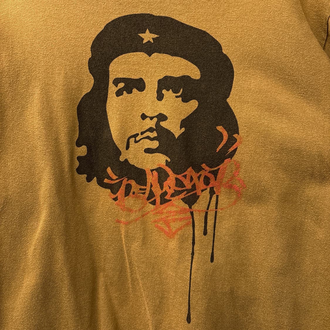 00s JPN 레귤레이터 체게바라 아트 페인팅 롱슬리브 티셔츠 N893 상품이미지6