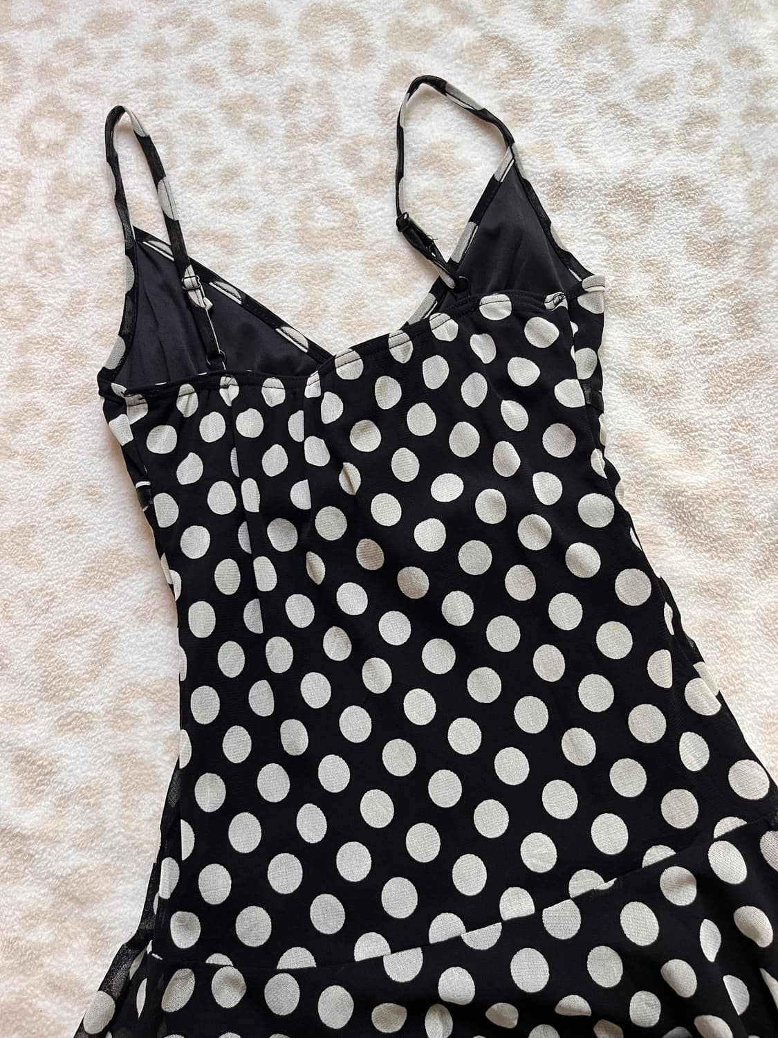 Black Dot Unbalance One Piece 상품이미지3