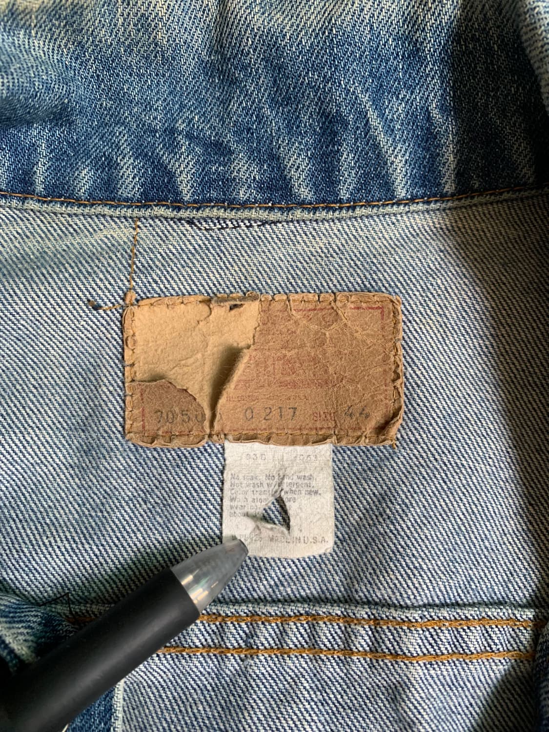 70년대 리바이스 3세대 트러커 44 상품이미지4