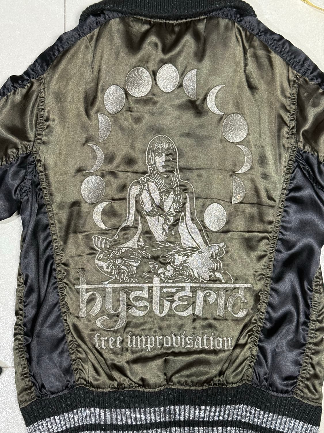 스테릭 글래머 아카이브 명상 히스걸 스카잔 바시티 스타디움 자켓 상품이미지3