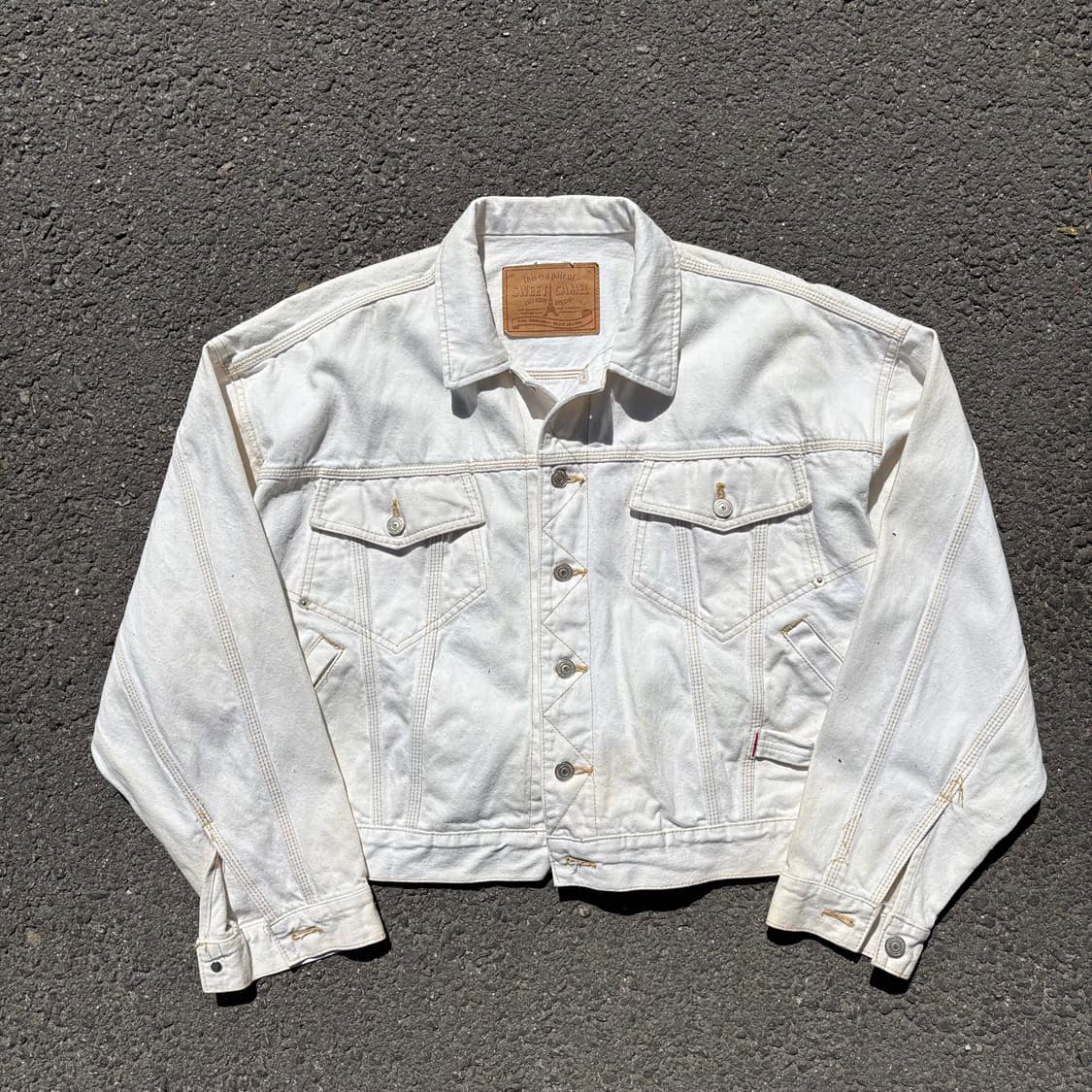 일본 스위트 카멜 데님 자켓 상품이미지1