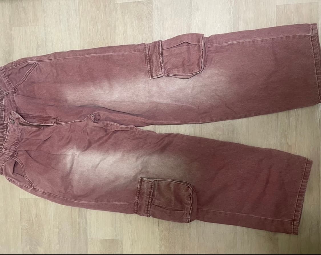 엑스톤즈 XP138 파스텔 데님 카고 팬츠 (PINK) L사이즈 상품이미지2