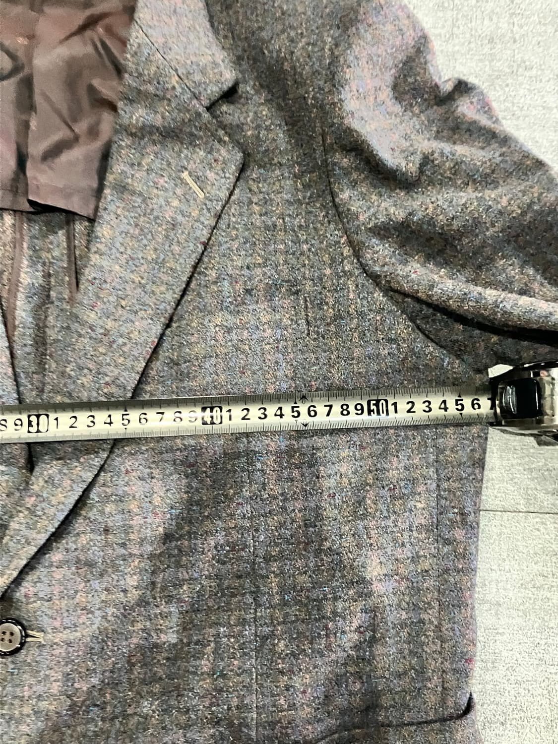 일본빈티지 올드스쿨아메카지 혁오풍 잔트위드 울자켓 상품이미지2