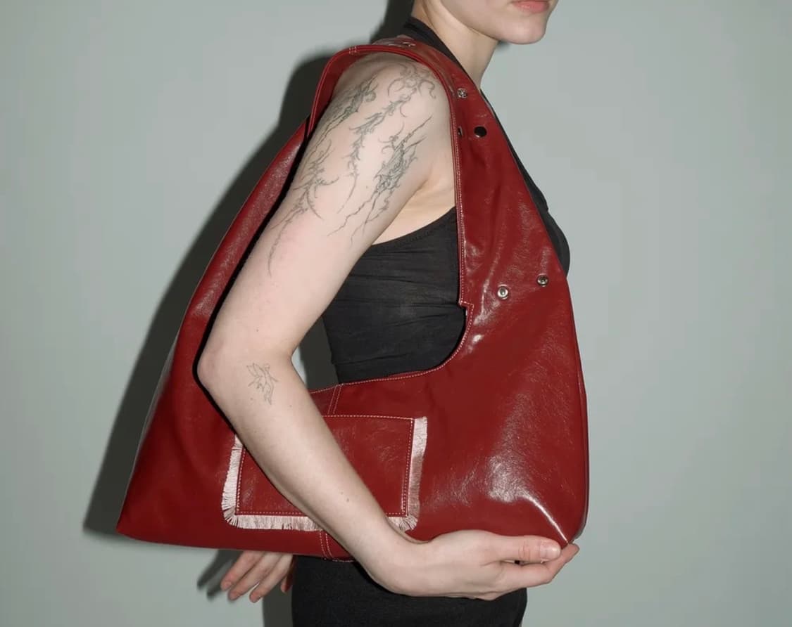 히에타 티나 체리레드 숄더백 상품이미지2