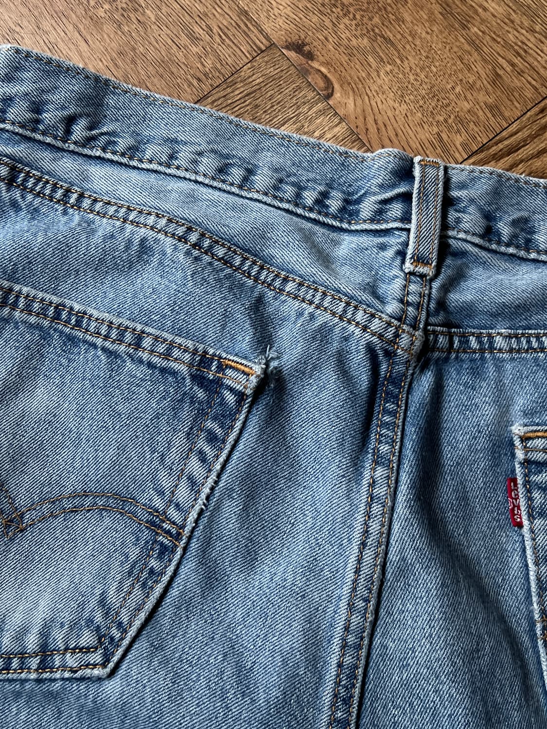 [34]리바이스 505 빈티지 워싱 레귤러 스트레이트 데님 팬츠 상품이미지7