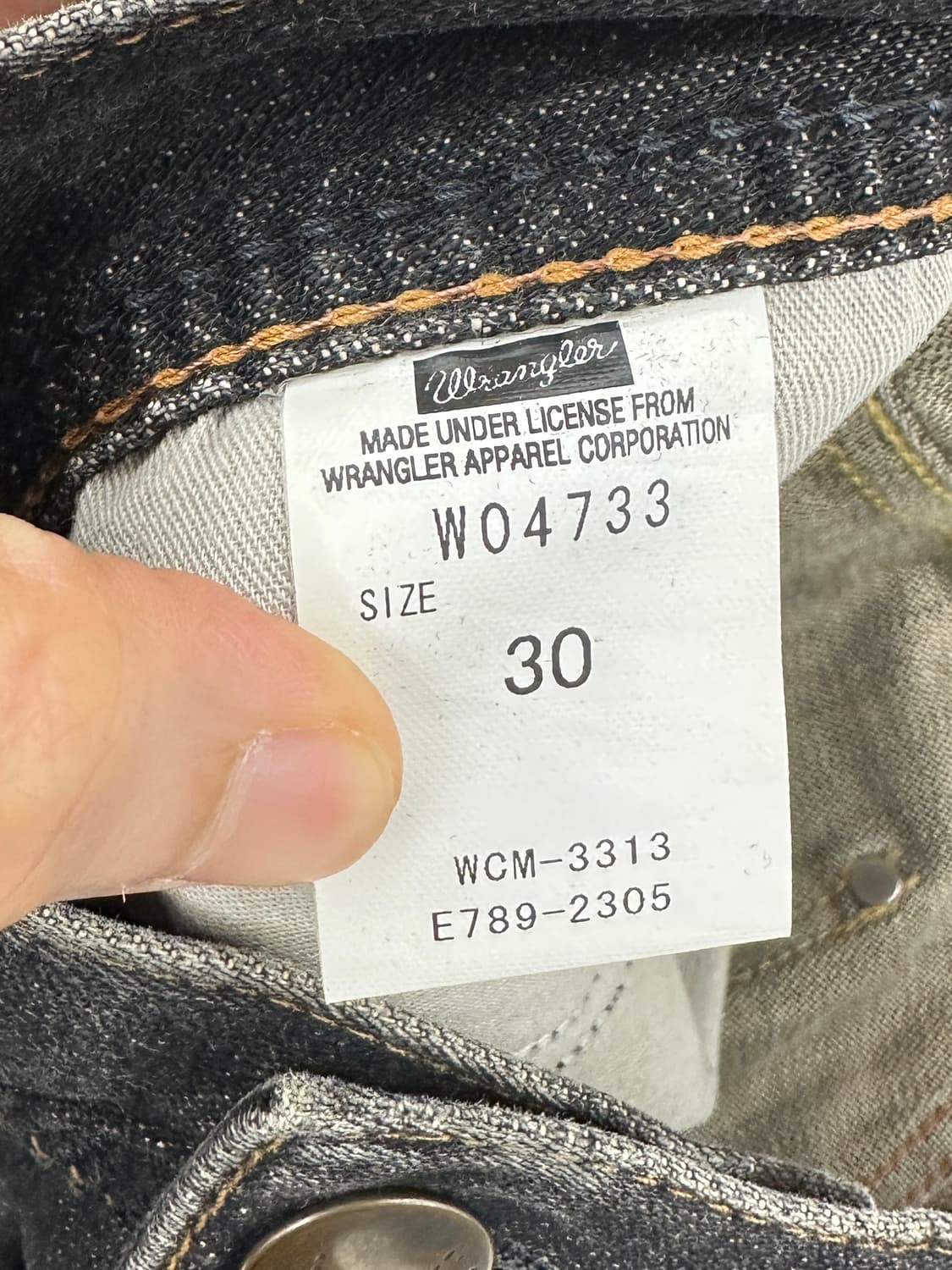 Wrangler 2000s 'Whisker Wash' Black Deni 상품이미지8