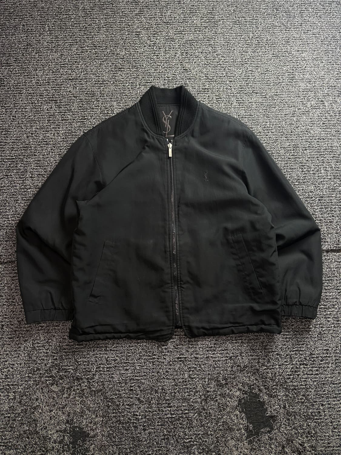 90s YSL 입생로랑 빅로고 블루종 자켓 3059 상품이미지2