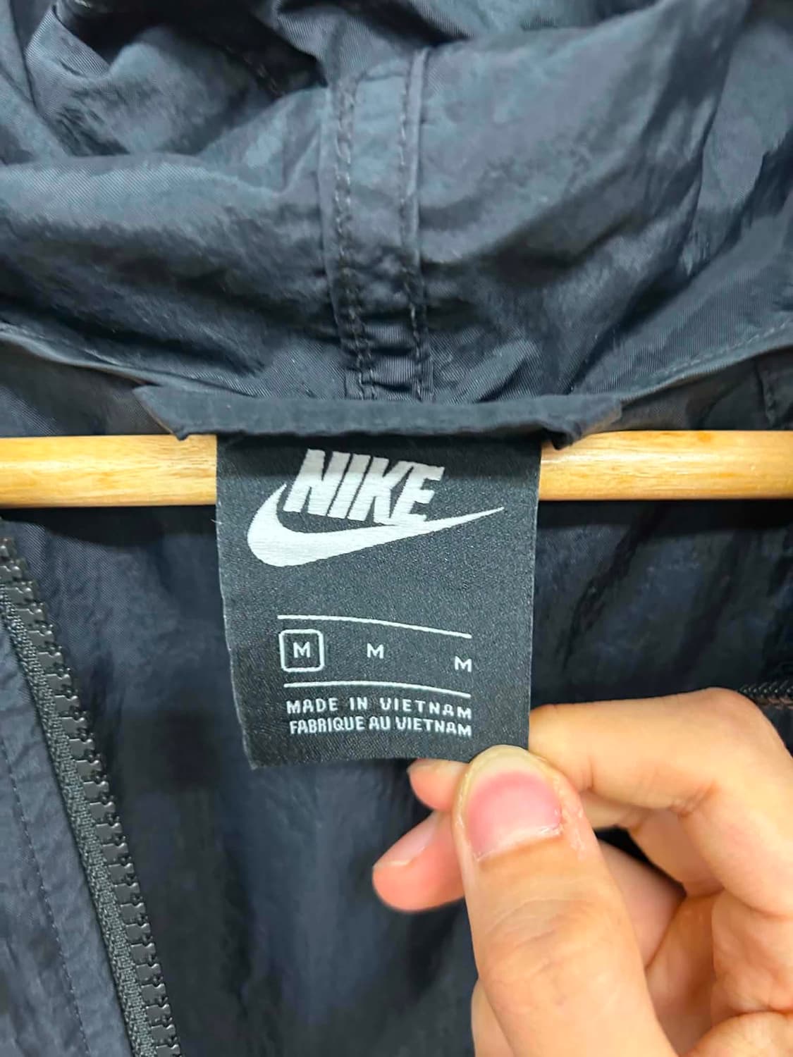 [M] 나이키 헤리티지 블랙 윈드브레이커 자켓 후드집업 바람막이 상품이미지5