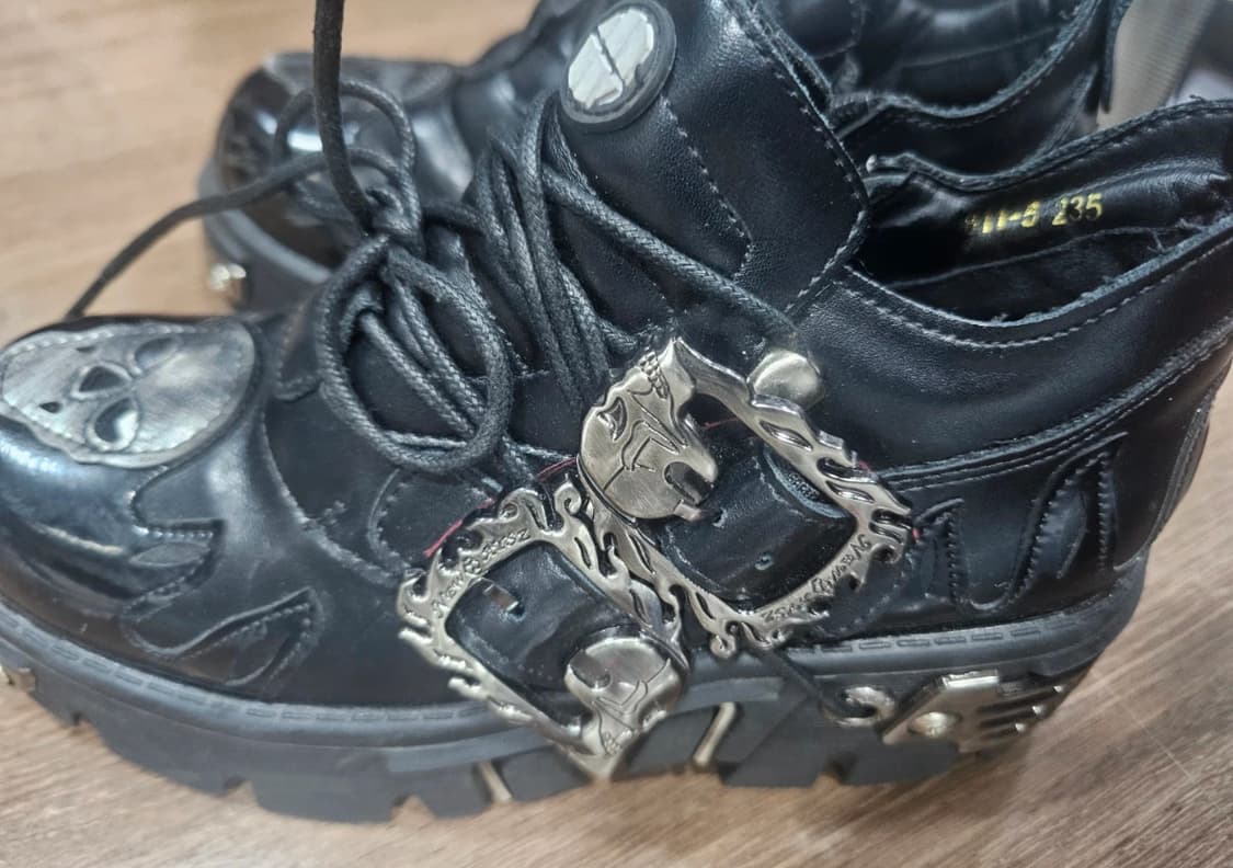 뉴락 블랙 부츠 235mm 상품이미지2