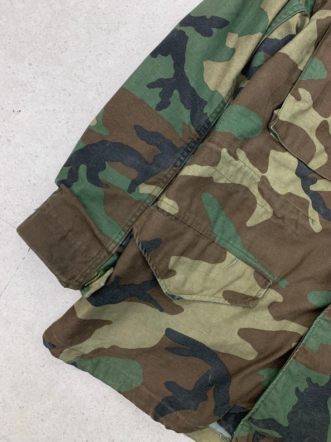 80s 알파 인더스트리 M-65 우드랜드 필드 자켓 상품이미지4