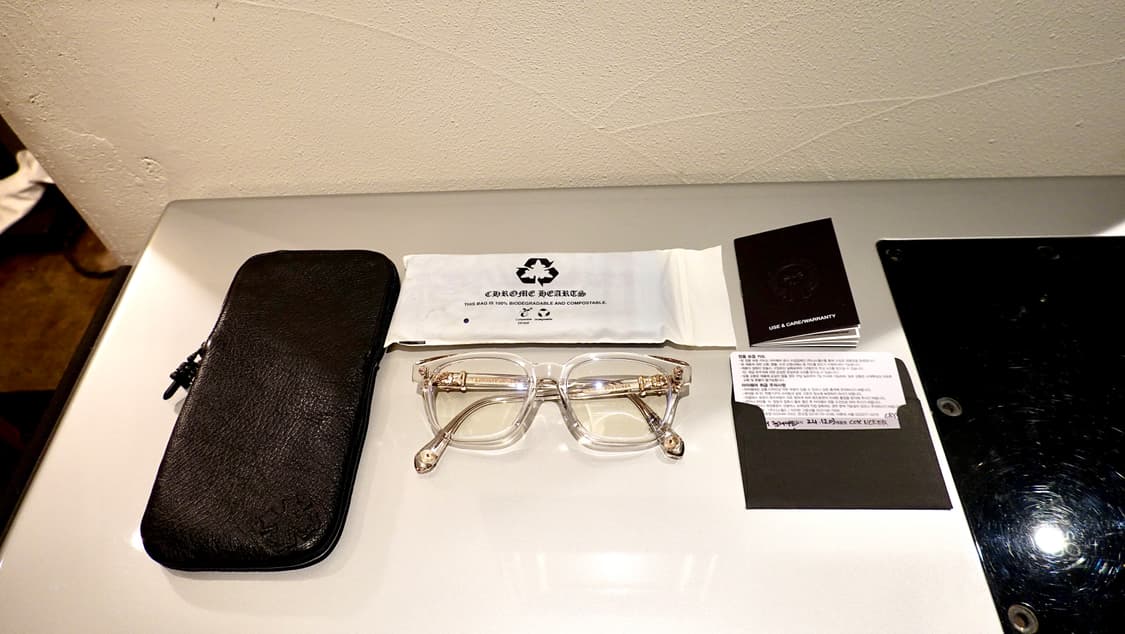 크롬하츠 콕스어커 크리스탈/골드 안경 상품이미지2