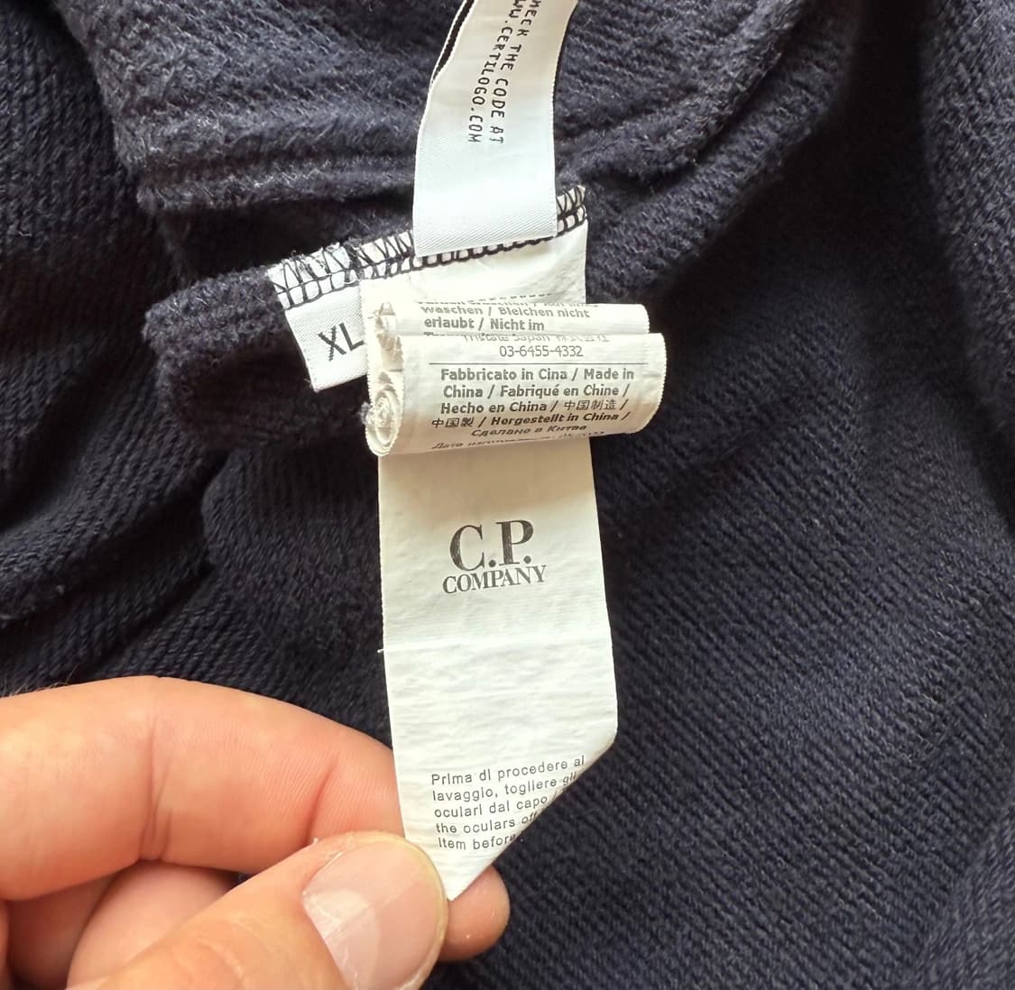 C.P. 컴퍼니 반집업 스웨트셔츠 네이비 블루 상품이미지10