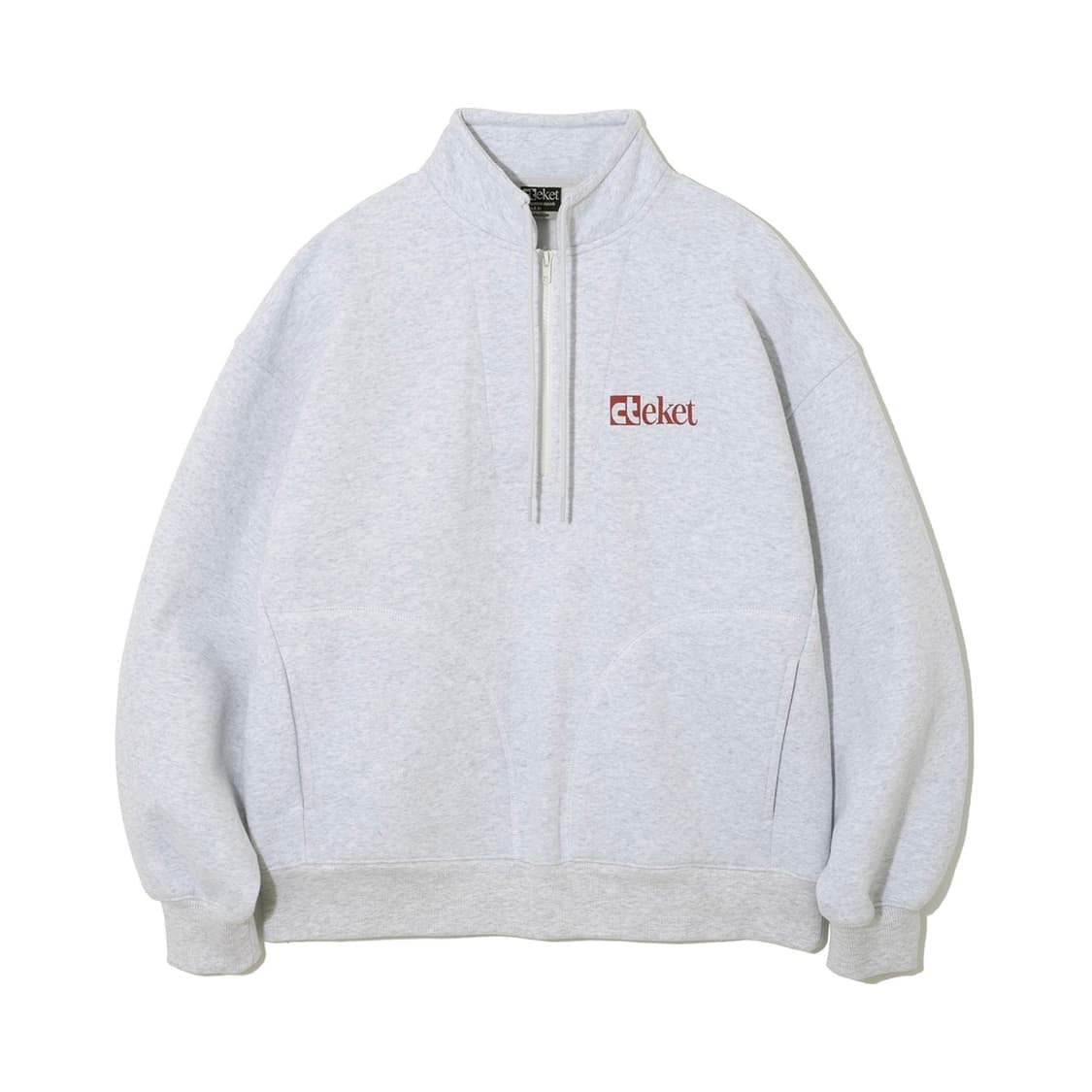 테켓 플랜 하프집업 멜란지 사이즈 L 상품이미지1