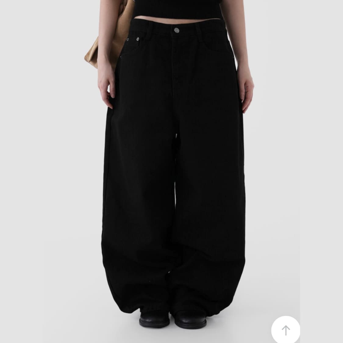 [새상품] 어텀 워크커브드팬츠 블랙 S 상품이미지2