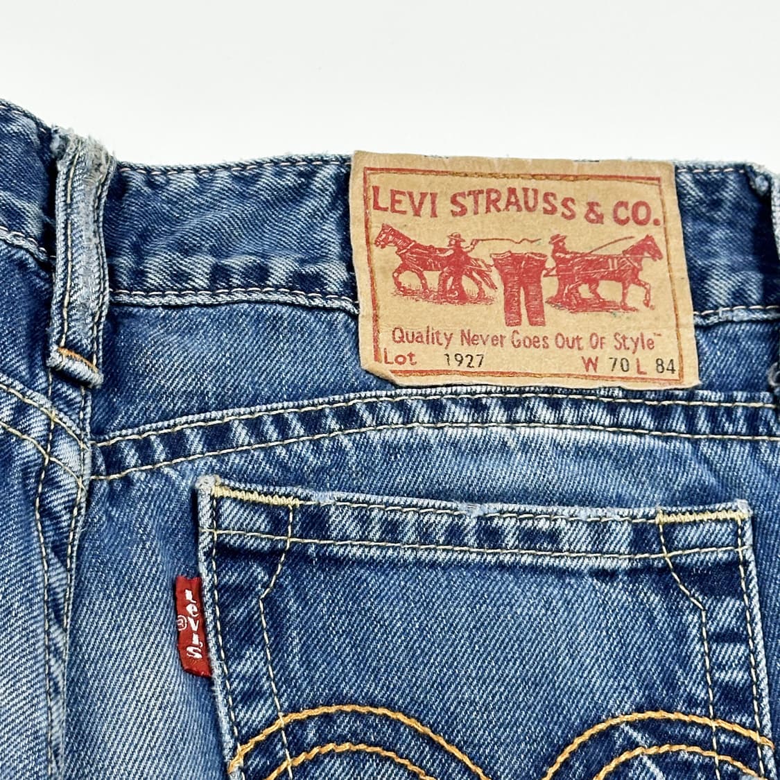 28 리바이스 1927 오리지널 여성 로우라이즈 부츠컷 데님팬츠 상품이미지6
