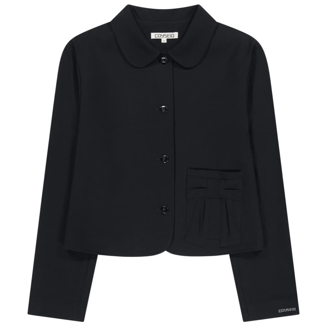 코이세이오 리본 자켓 블랙 1 상품이미지1