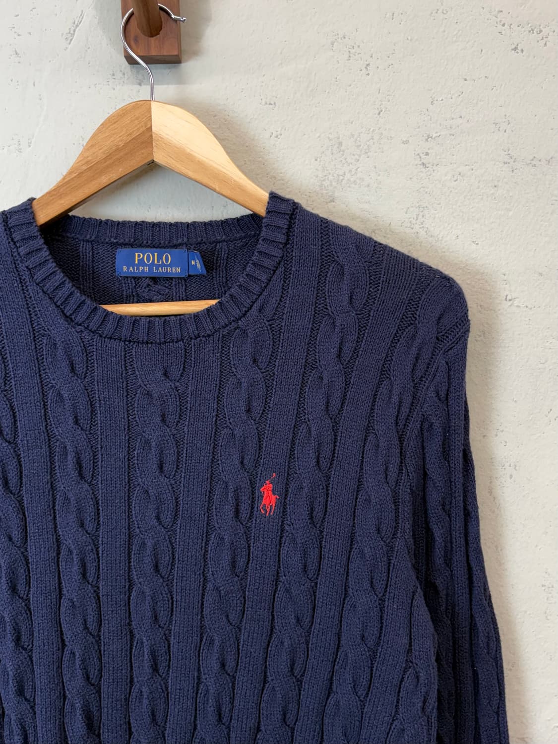 폴로랄프로렌 케이블니트 네이비 상품이미지2